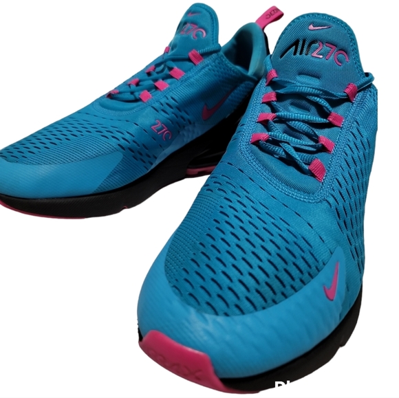Nike Other - Nike AIR MAX 270 South Beach Men Sneakers – Lt Blue Fury/Laser Fuchsia Black 13